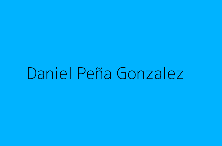 Daniel Peña Gonzalez